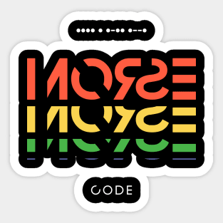 Morse Code Sticker